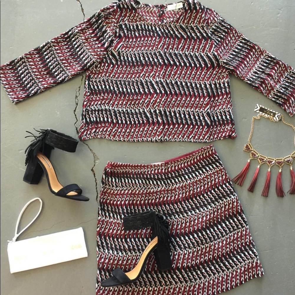 SugarLips pleated Top & skirt 2 piece outfit BNWT LAST FINAL PRICE SALE